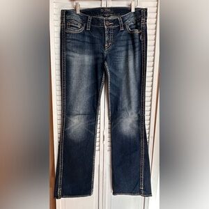 Silver Blue jeans Frances 18” bootcut stretch womens size 31 W31/L33 slit ankles